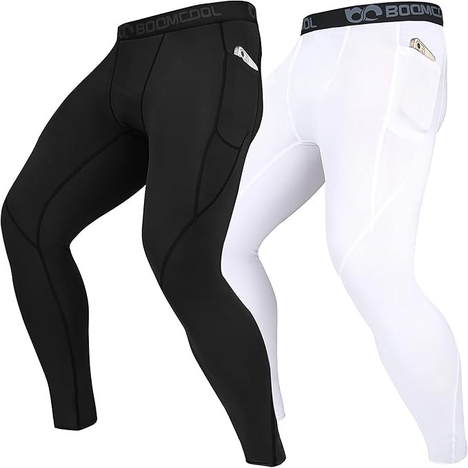 男士带口袋压缩裤,男式跑步紧身裤,锻炼干爽内衣,健身房运动瑜伽裤